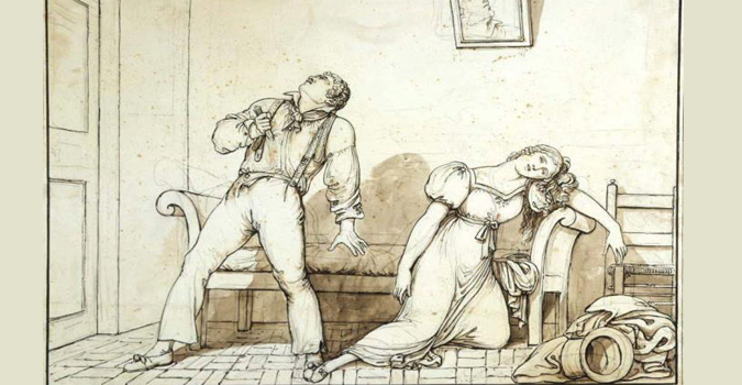 Achille Pinelli, Stampa acquerellata (Museo Napoleonico)