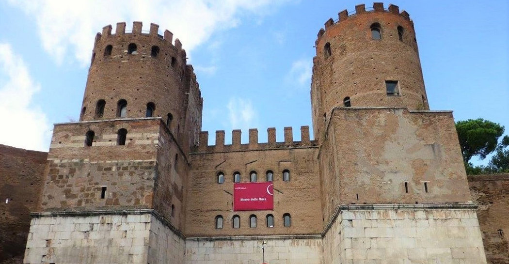 Veduta del museo delle Mura di Porta San Sebastiano