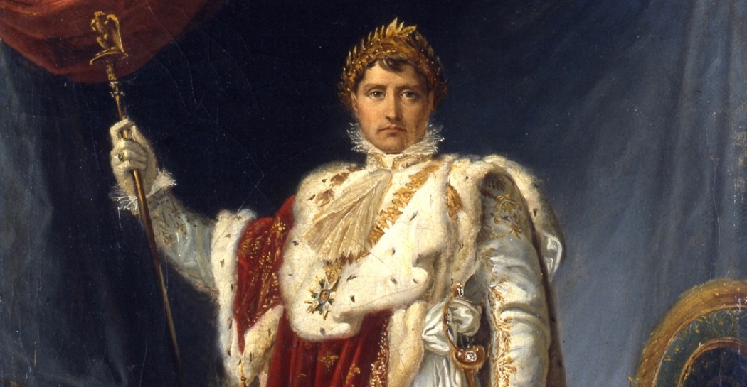 Napoli - Museo di Capodimonte, Francois Gérard, Napoleone I imperatore, olio su tela: particolare