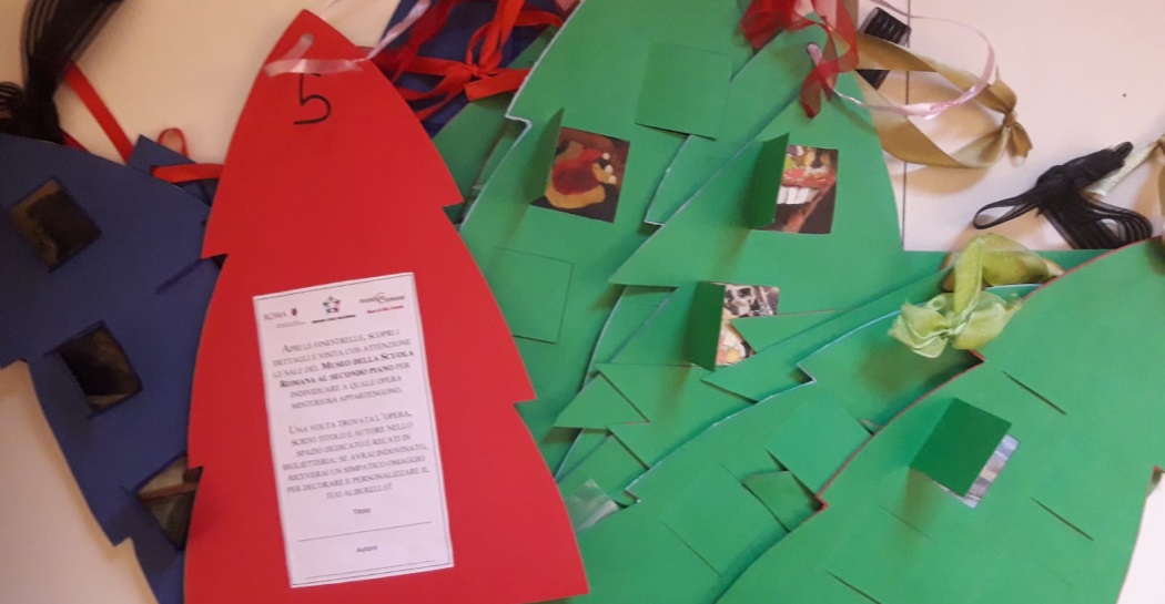“cartolina/albero di Natale” della Scuola Romana