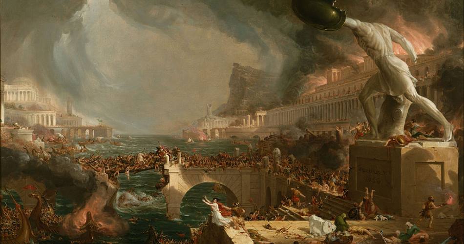 Thomas Cole, La distruzione dell'Impero romano, 1836