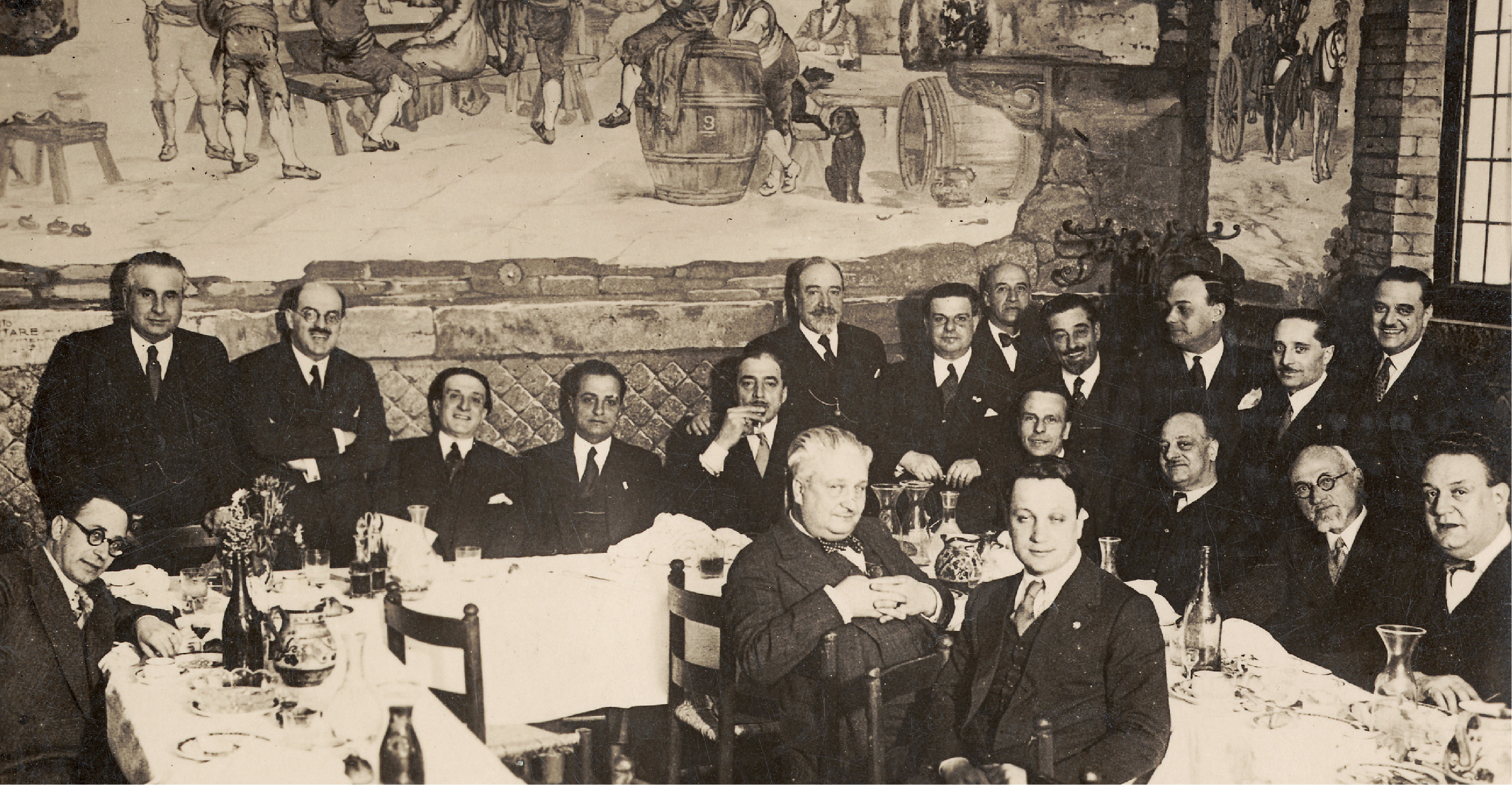 I Romani della Cisterna, 1929, cartolina postale dal Fondo Trilussa, Museo di Roma in Trastevere