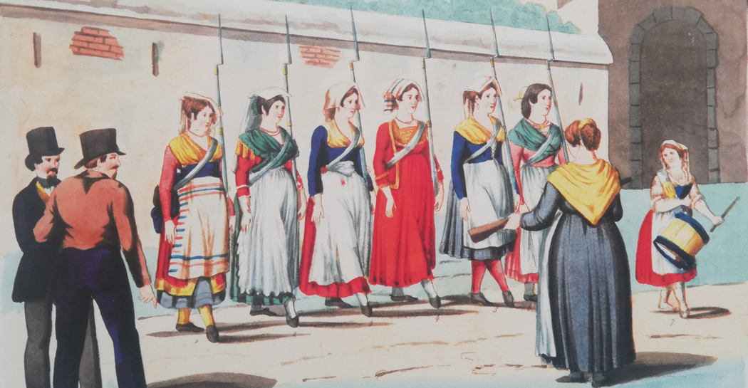 Reclute femminili della Guardia Civica, 1847 