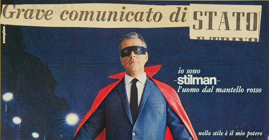 Lamberto Pignotti, Grave comunicato di Stato è arrivato con l’FBI, collage, 1967-68 (dettaglio)