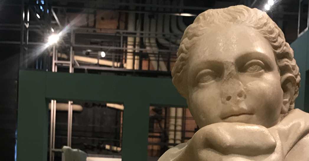 Centrale Montemartini, statua della Musa Polimnia