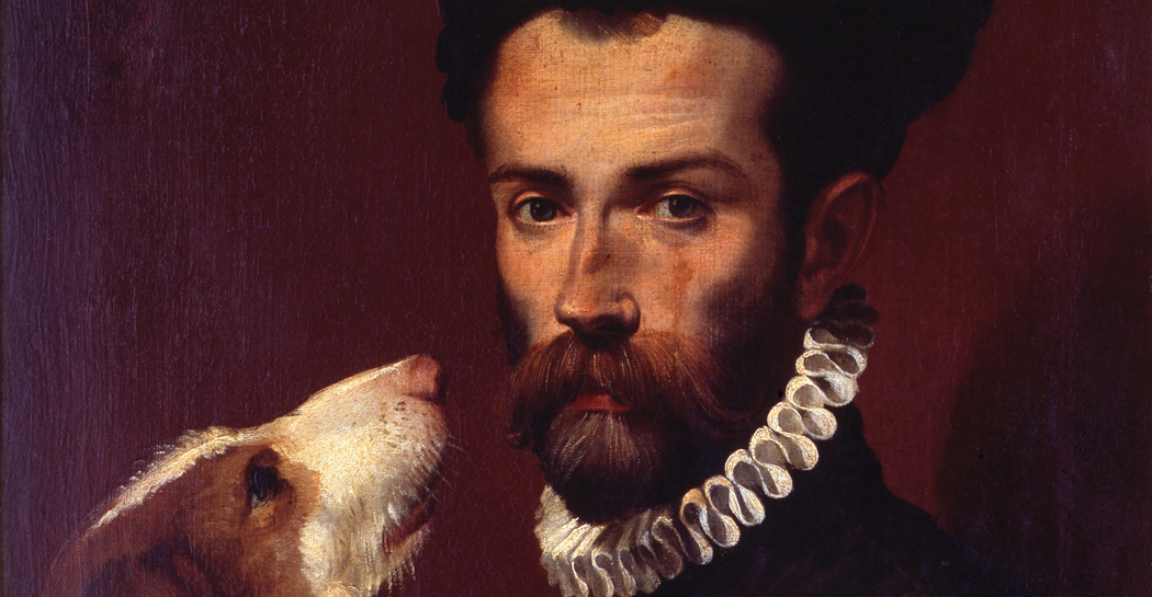 Bartolomeo Passerotti, Ritratto d'uomo con un cane, post 1585, Roma, Musei Capitolini- Pinacoteca Capitolina