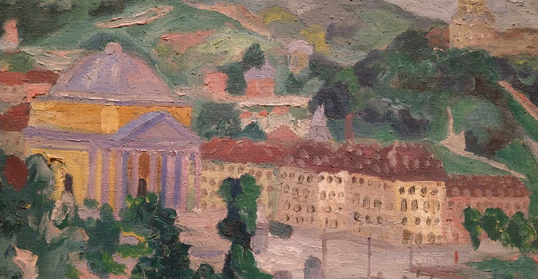 Carlo Levi, Torino, la Gran Madre, 1933 Olio su tela, cm 54 x 69 Fondazione Carlo Levi, Roma Carlo Levi, Torino, la Gran Madre, 1933 Olio su tela, cm 54 x 69 Fondazione Carlo Levi, Roma