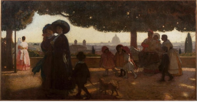 Passeggiata al Pincio, 1910