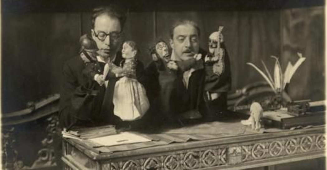 Trilussa con Guglielmo Guasta nello studio di via Maria Adelaide, 1927-1930. Roma, Museo di Roma in Trastevere, inv. ST 525
