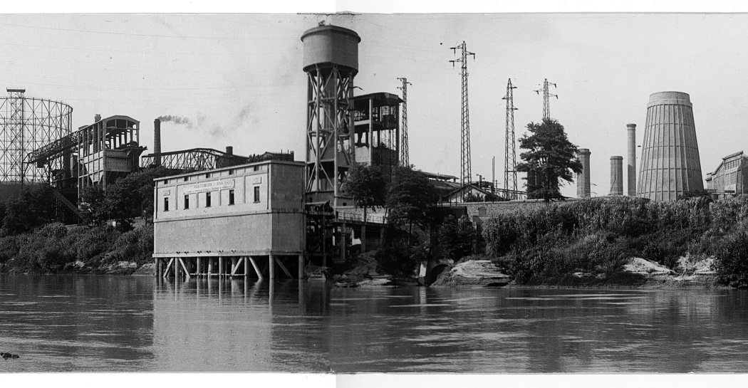 Veduta della zona industriale del Quartiere Ostiense, 1940 circa (© Roma, Sovrintendenza Capitolina ai Beni Culturali, ACM_dettaglio_dettaglio Veduta della zona industriale del Quartiere Ostiense, 1940 circa (© Roma, Sovrintendenza Capitolina ai Beni Culturali, ACM