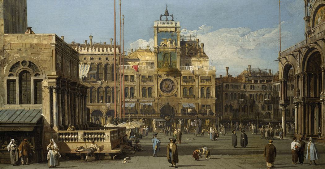 Canaletto, Venezia: La Torre dell’Orologio in Piazza San Marco (dettaglio), 1730 circa, The Nelson-Atkins Museum of Art, Kansas City, Missouri. Purchase: William Rockhill Nelson Trust, 55-36. Photo credit: Melville McLea 