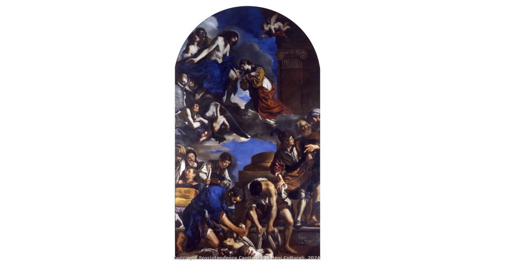 Giovan francesco Barbieri (il Guercino), Seppellimento di santa Petronilla, 1623, inv. PC 140 Giovan francesco Barbieri (il Guercino), Seppellimento di santa Petronilla, 1623, inv. PC 140