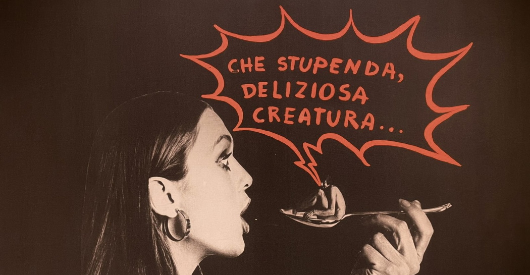 Lucia Marcucci, “Che stupenda…”, 1972, acrilico su tela emulsionata, 81 x 130 cm. Prato, Collezione Carlo Palli Lucia Marcucci, “Che stupenda…”, 1972, acrilico su tela emulsionata, 81 x 130 cm. Prato, Collezione Carlo Palli