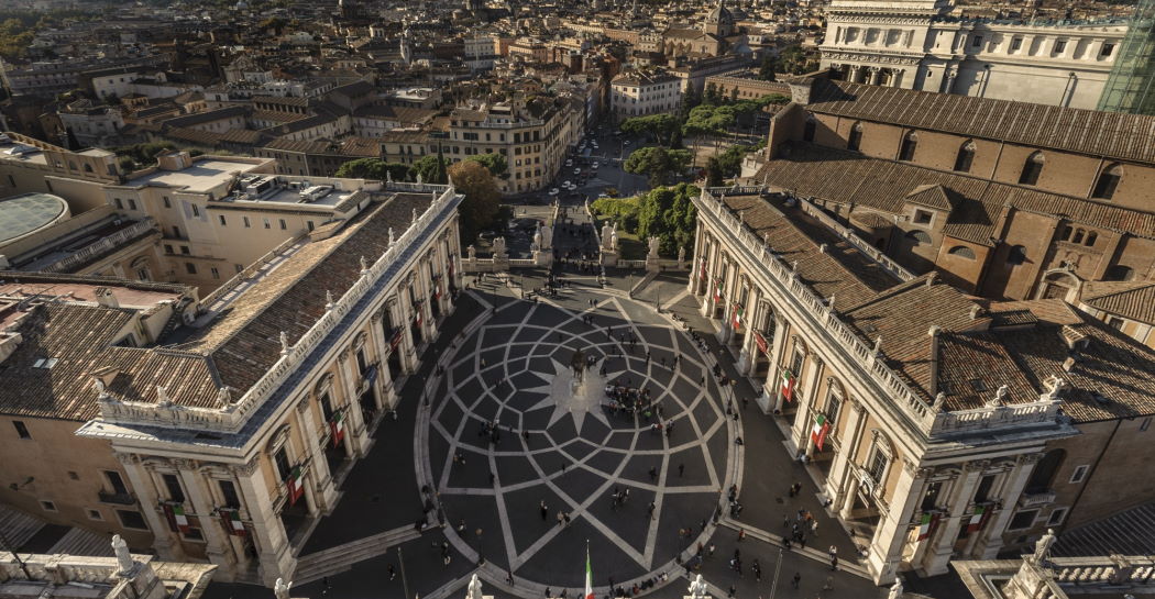 Veduta aerea del Campidoglio Veduta aerea del Campidoglio