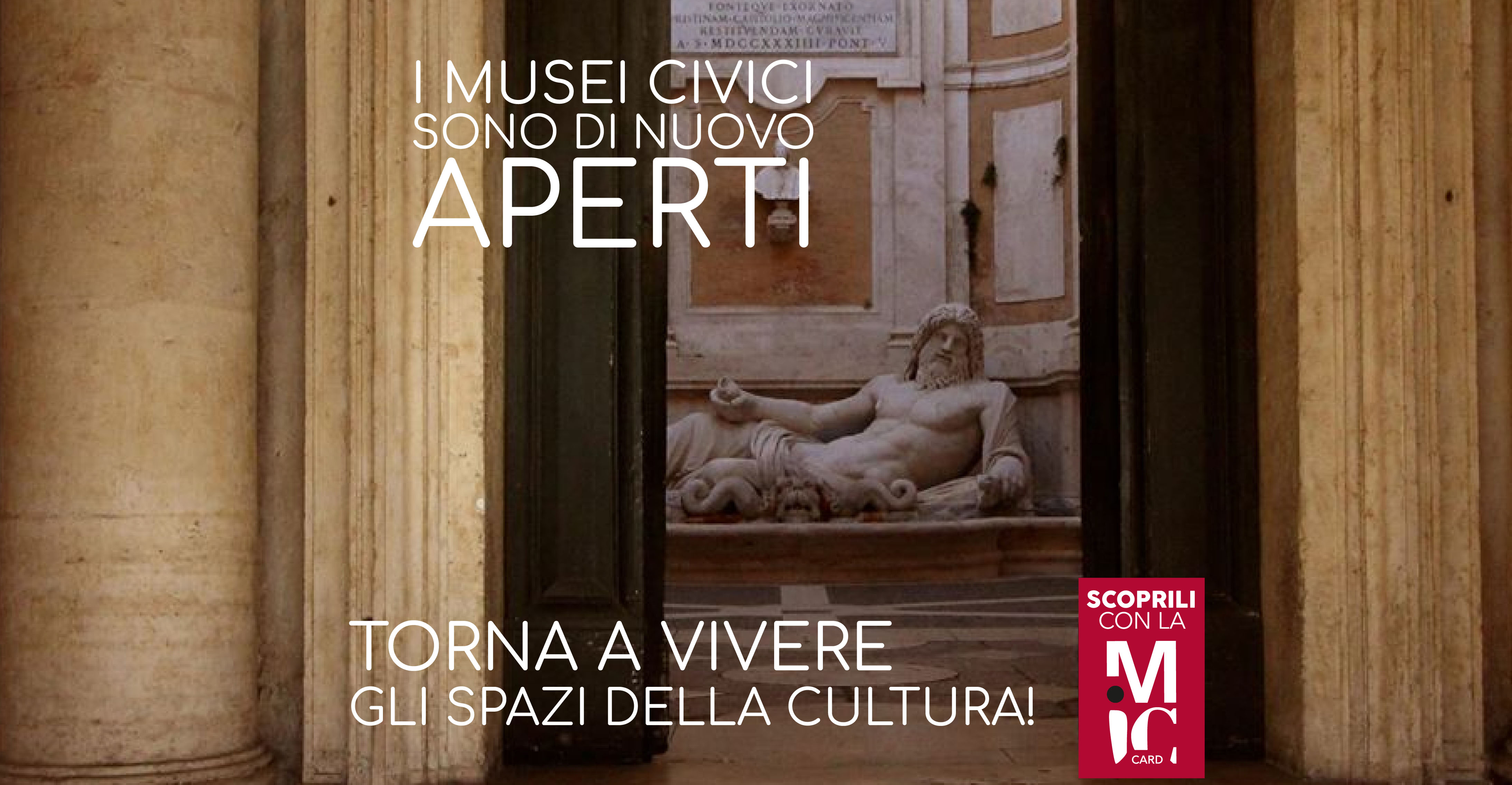 Dal 2 giugno riapertura dei Musei Civici di Roma Capitale