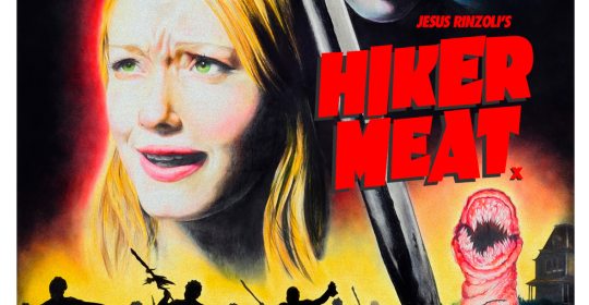 Jamie Shovlin, Hiker Meat (US one-sheet), 2010. Courtesy l’artista, Unosunove, Roma e Haunch of Venison, London