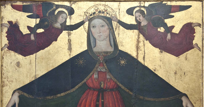 Particolare “Madonna dei Raccomandati”, Maestro del Trittico di Chia