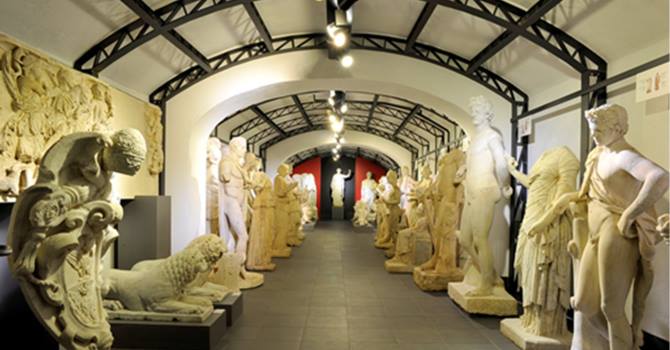 Il deposito delle sculture di Villa Borghese nel Museo Pietro Canonica Il deposito delle sculture di Villa Borghese nel Museo Pietro Canonica