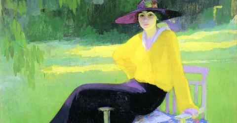 Particolare - Amedeo Bocchi, Nel parco, 1919