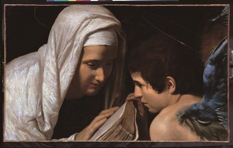 Giovanni Antonio Galli detto lo Spadarino, Santa Francesca Romana e l'angelo, inv. 976, BNL BNP PARIBAS, Roma