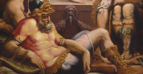 particolare della Resurrezione di Cristo di Giorgio Vasari